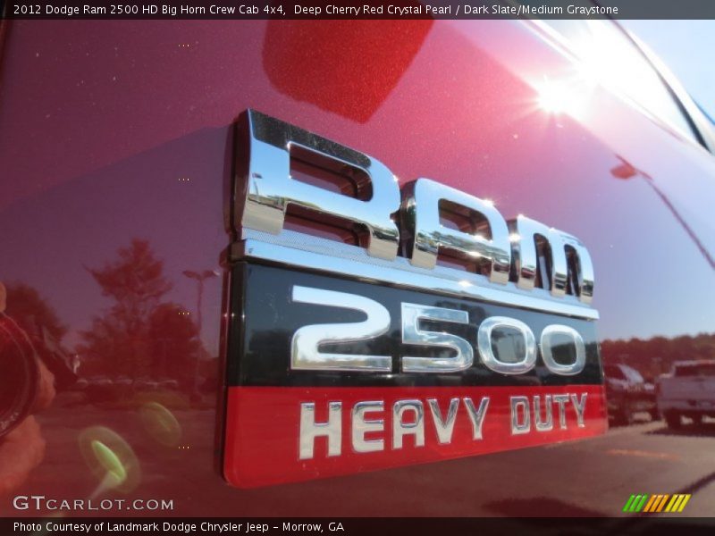 Deep Cherry Red Crystal Pearl / Dark Slate/Medium Graystone 2012 Dodge Ram 2500 HD Big Horn Crew Cab 4x4