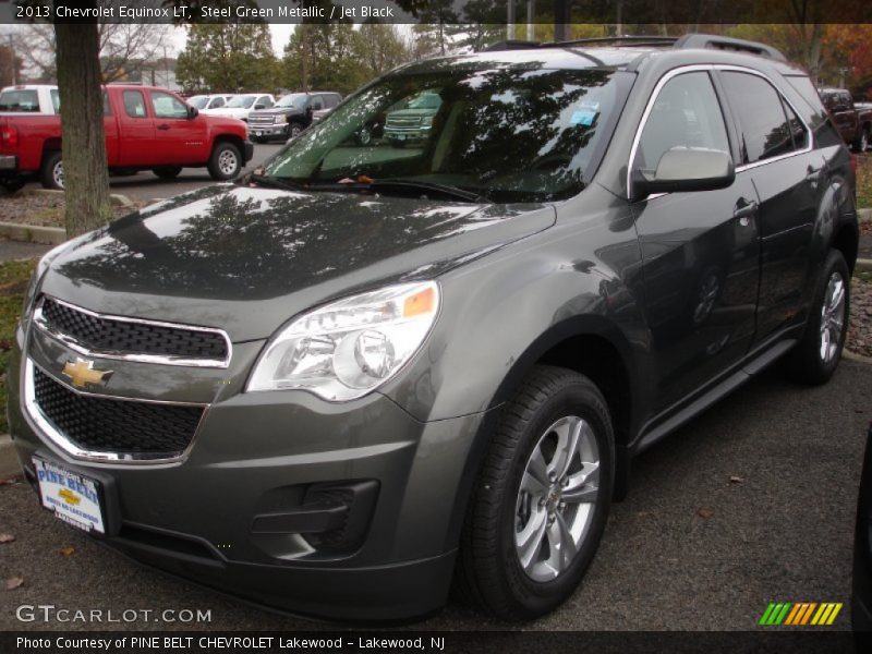 Steel Green Metallic / Jet Black 2013 Chevrolet Equinox LT