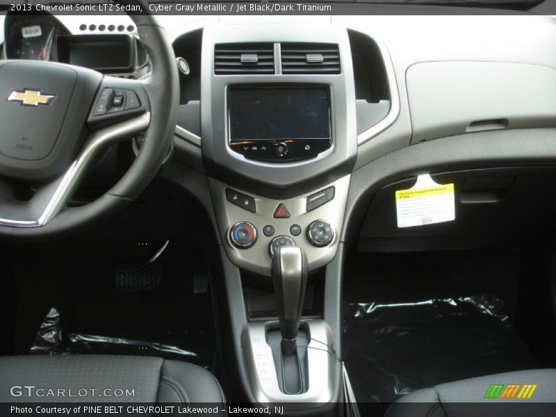 Cyber Gray Metallic / Jet Black/Dark Titanium 2013 Chevrolet Sonic LTZ Sedan