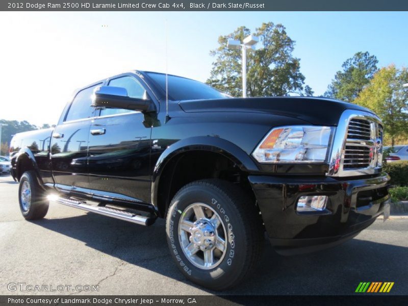 Black / Dark Slate/Russet 2012 Dodge Ram 2500 HD Laramie Limited Crew Cab 4x4