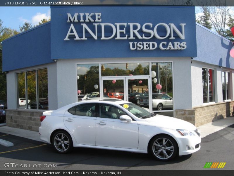 Glacier Frost Mica / Black 2010 Lexus IS 250