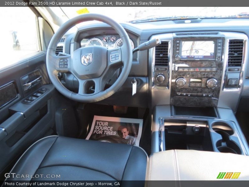 Black / Dark Slate/Russet 2012 Dodge Ram 2500 HD Laramie Limited Crew Cab 4x4
