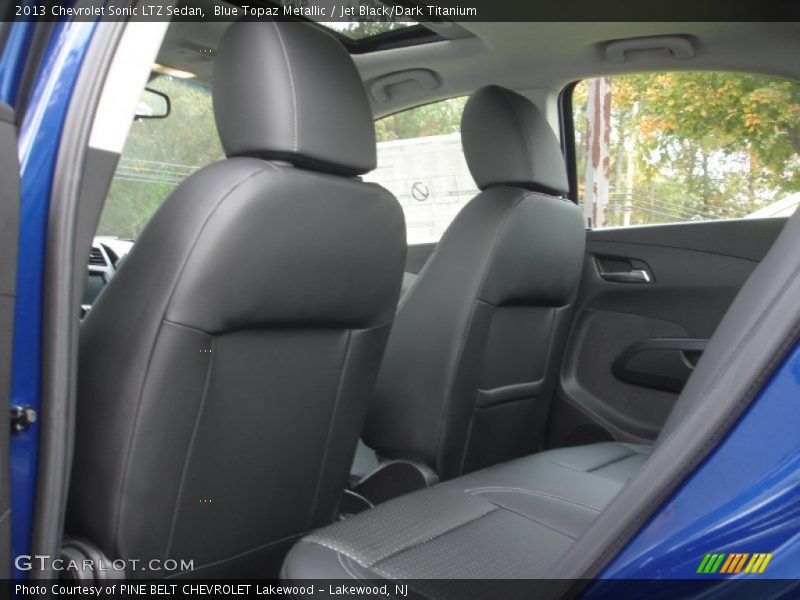  2013 Sonic LTZ Sedan Jet Black/Dark Titanium Interior