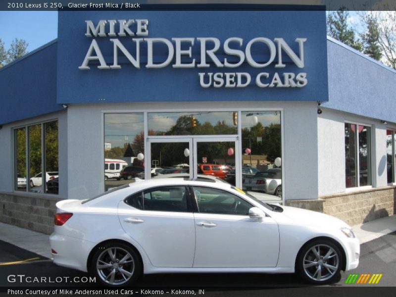 Glacier Frost Mica / Black 2010 Lexus IS 250