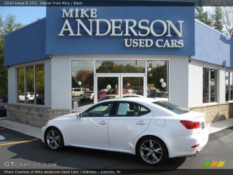 Glacier Frost Mica / Black 2010 Lexus IS 250