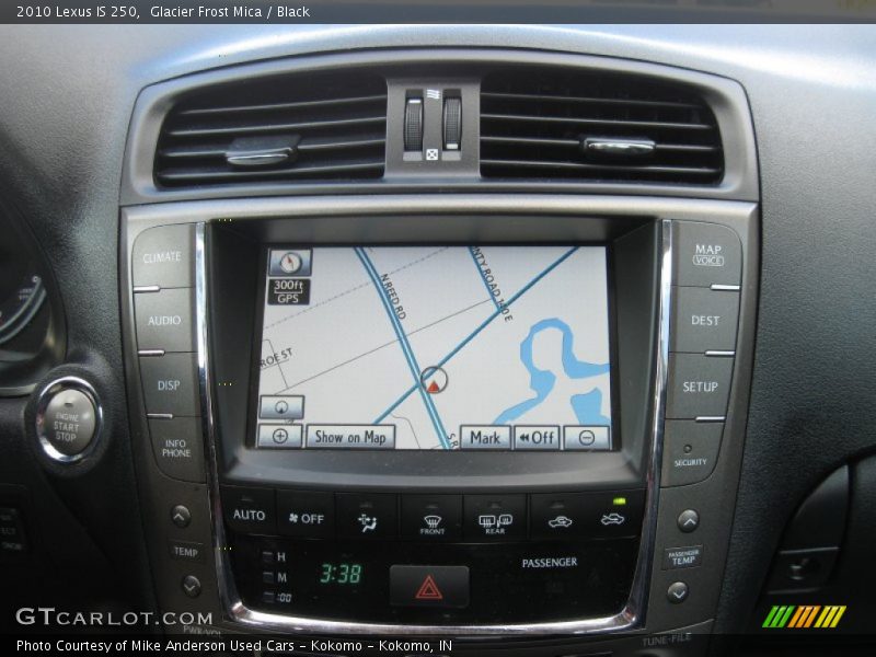 Glacier Frost Mica / Black 2010 Lexus IS 250