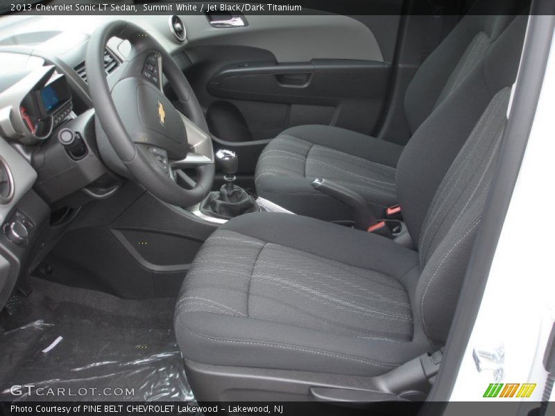 Summit White / Jet Black/Dark Titanium 2013 Chevrolet Sonic LT Sedan