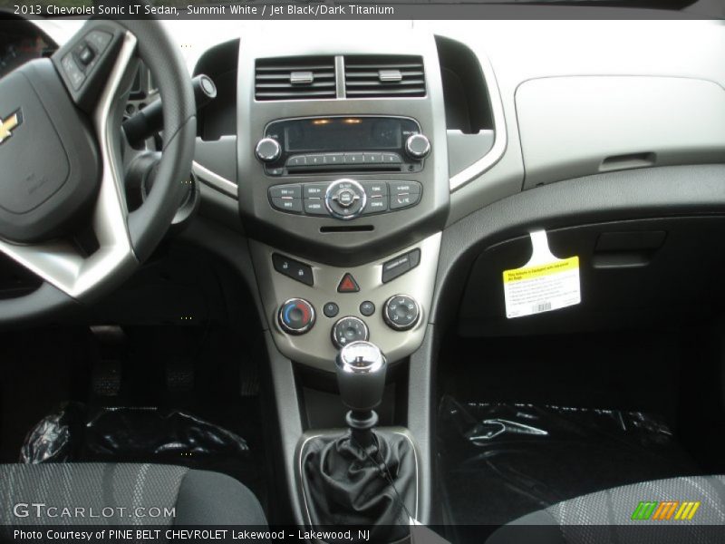 Summit White / Jet Black/Dark Titanium 2013 Chevrolet Sonic LT Sedan