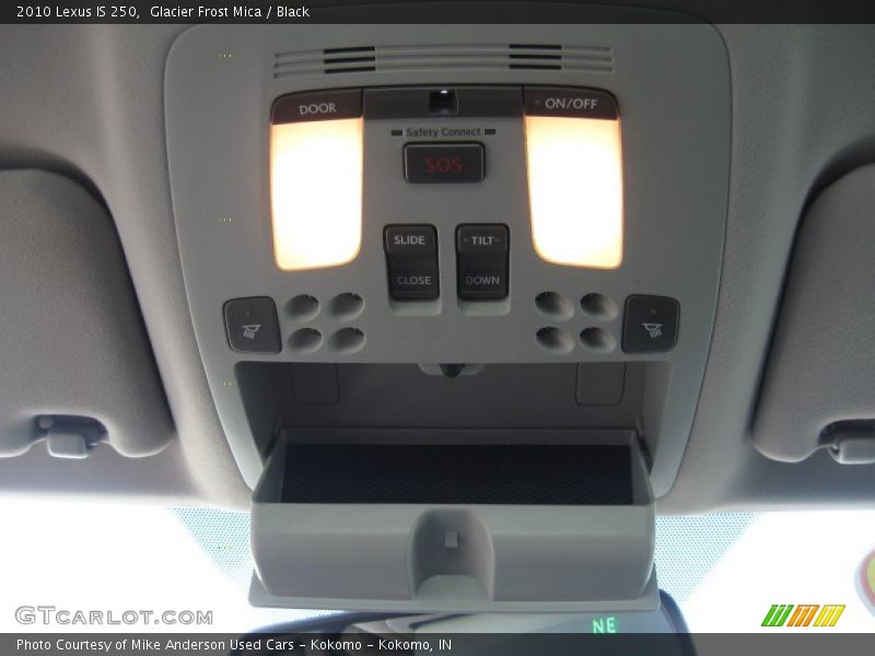Glacier Frost Mica / Black 2010 Lexus IS 250