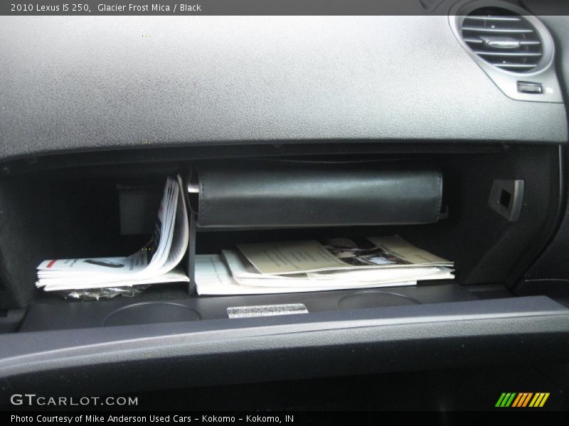Glacier Frost Mica / Black 2010 Lexus IS 250