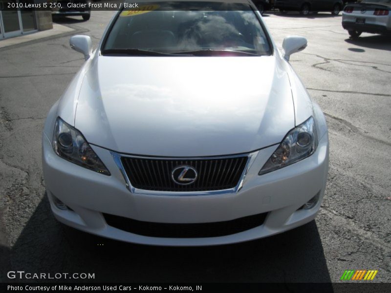 Glacier Frost Mica / Black 2010 Lexus IS 250