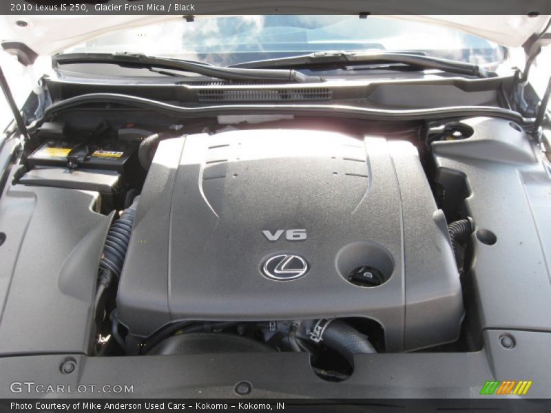 Glacier Frost Mica / Black 2010 Lexus IS 250