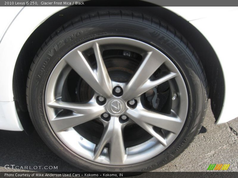 Glacier Frost Mica / Black 2010 Lexus IS 250