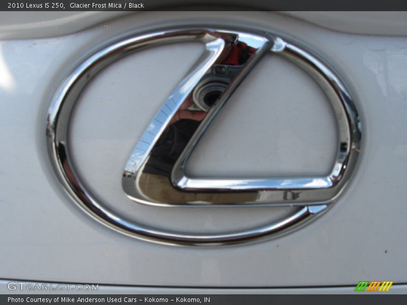 Glacier Frost Mica / Black 2010 Lexus IS 250