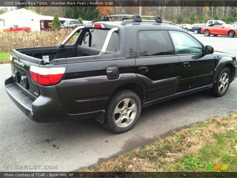 Obsidian Black Pearl / Medium Gray 2005 Subaru Baja Turbo