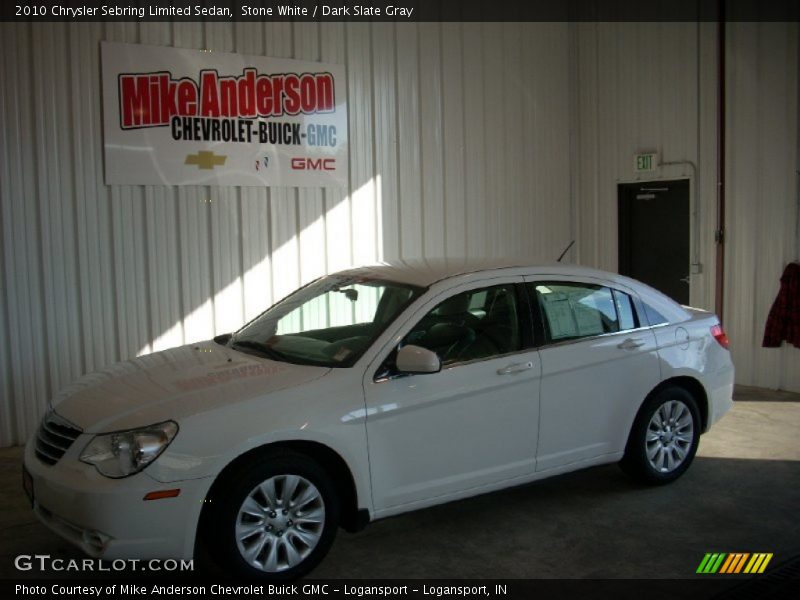Stone White / Dark Slate Gray 2010 Chrysler Sebring Limited Sedan