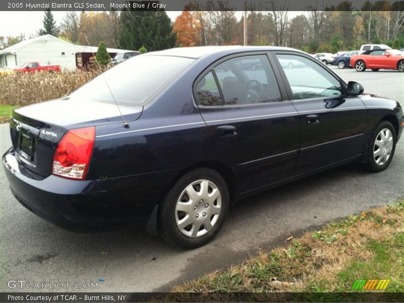 Moonlit Blue / Gray 2005 Hyundai Elantra GLS Sedan