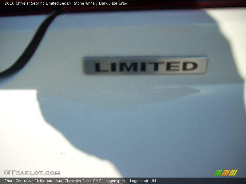 Stone White / Dark Slate Gray 2010 Chrysler Sebring Limited Sedan