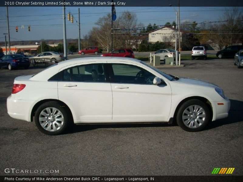 Stone White / Dark Slate Gray 2010 Chrysler Sebring Limited Sedan