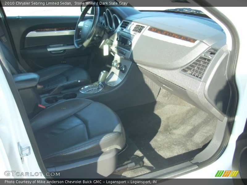 Stone White / Dark Slate Gray 2010 Chrysler Sebring Limited Sedan