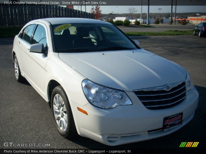 Stone White / Dark Slate Gray 2010 Chrysler Sebring Limited Sedan