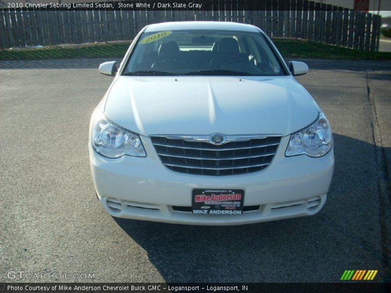 Stone White / Dark Slate Gray 2010 Chrysler Sebring Limited Sedan
