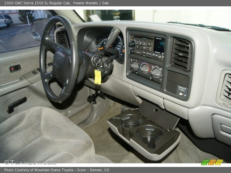 Pewter Metallic / Oak 2000 GMC Sierra 1500 SL Regular Cab