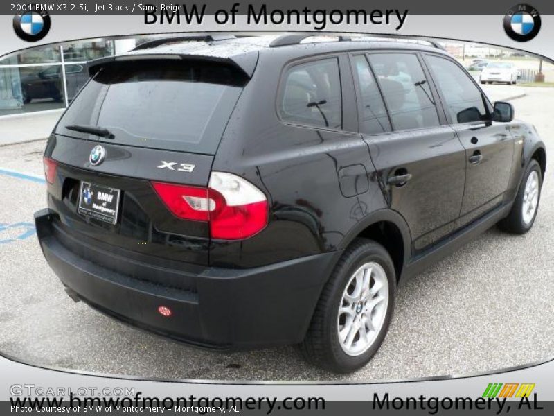 Jet Black / Sand Beige 2004 BMW X3 2.5i