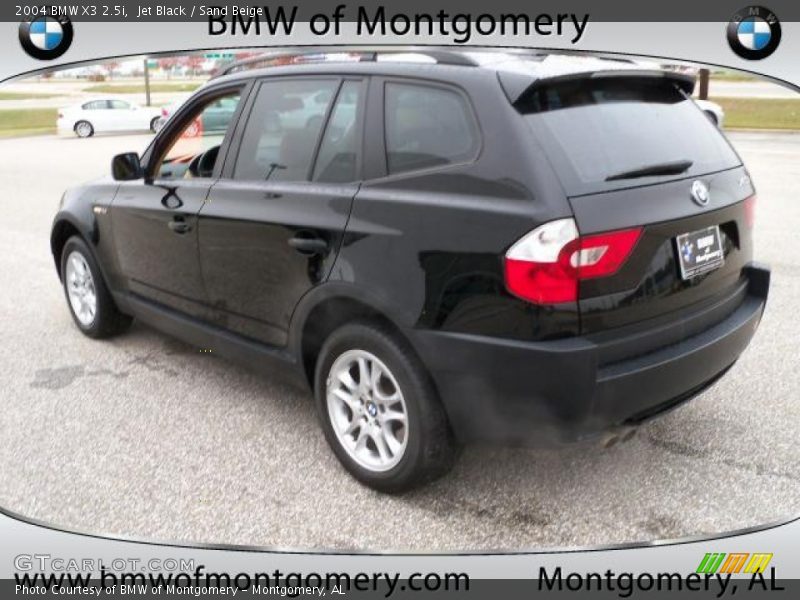 Jet Black / Sand Beige 2004 BMW X3 2.5i