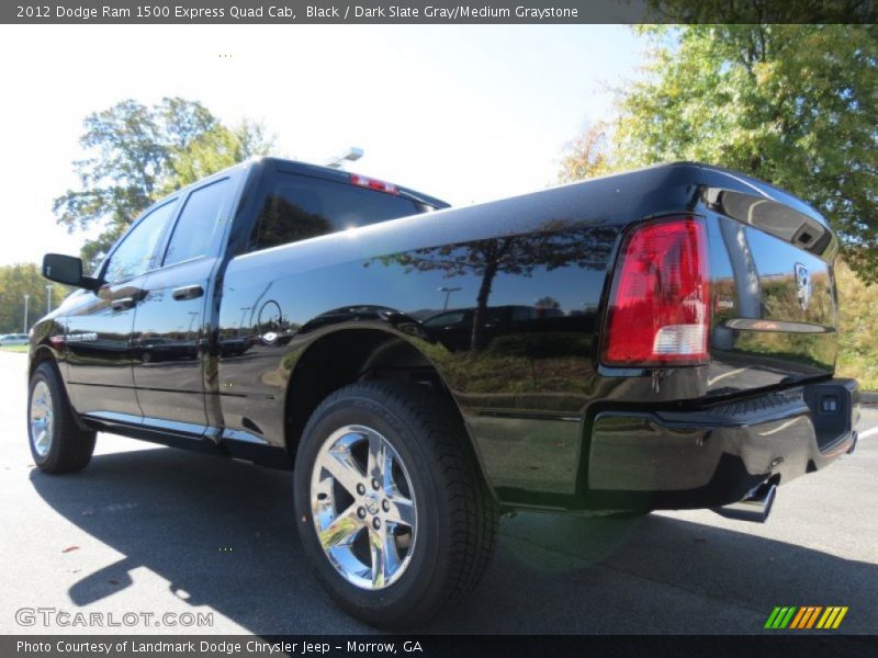 Black / Dark Slate Gray/Medium Graystone 2012 Dodge Ram 1500 Express Quad Cab