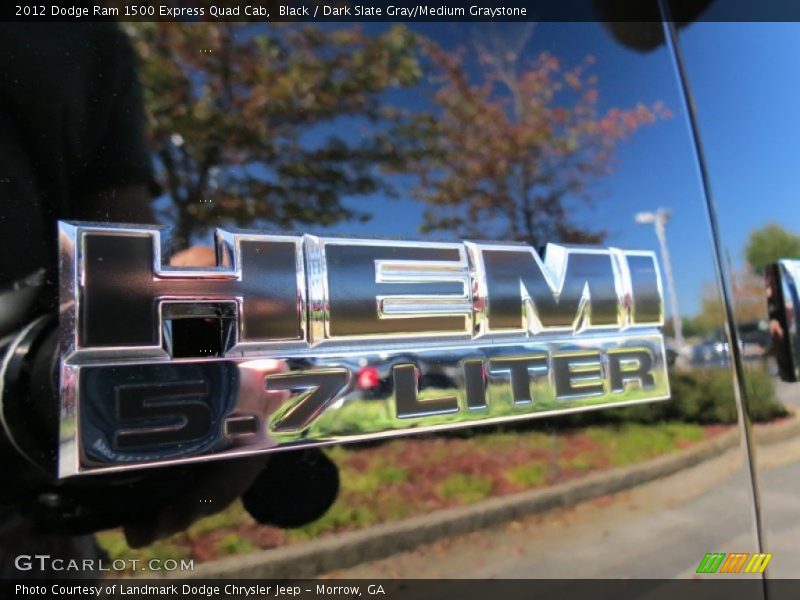 Black / Dark Slate Gray/Medium Graystone 2012 Dodge Ram 1500 Express Quad Cab