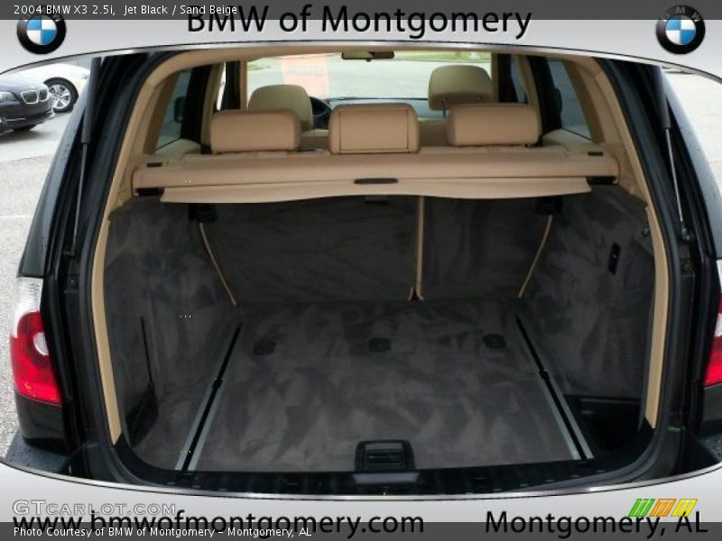 Jet Black / Sand Beige 2004 BMW X3 2.5i
