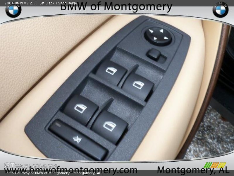 Jet Black / Sand Beige 2004 BMW X3 2.5i