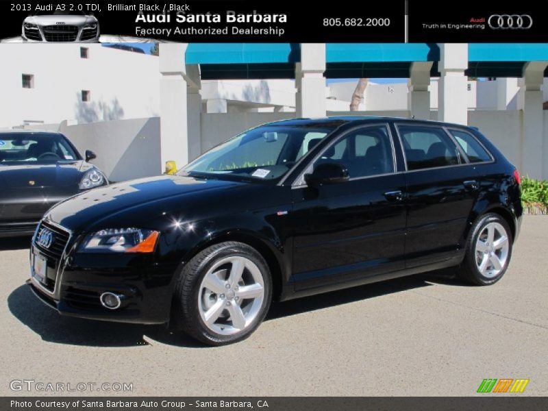 Brilliant Black / Black 2013 Audi A3 2.0 TDI
