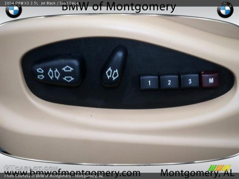Jet Black / Sand Beige 2004 BMW X3 2.5i