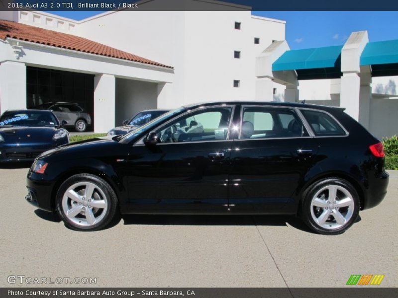 Brilliant Black / Black 2013 Audi A3 2.0 TDI