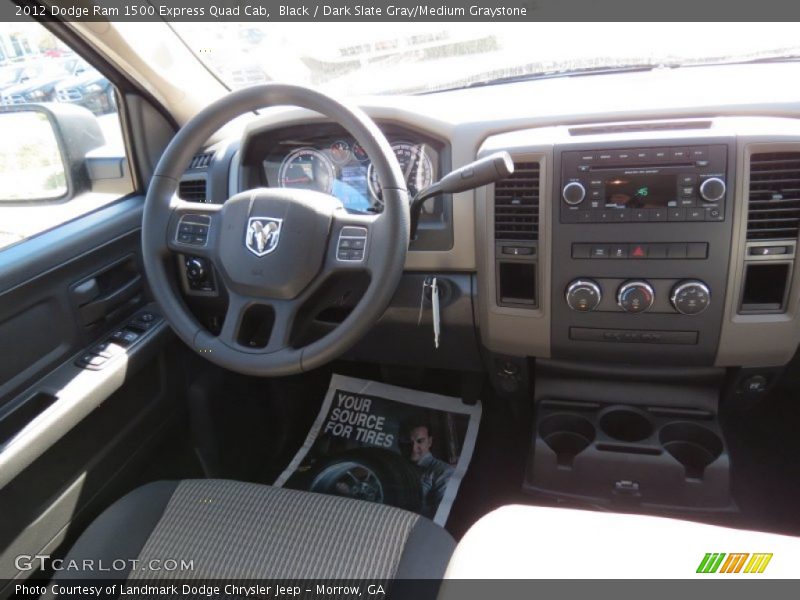 Black / Dark Slate Gray/Medium Graystone 2012 Dodge Ram 1500 Express Quad Cab