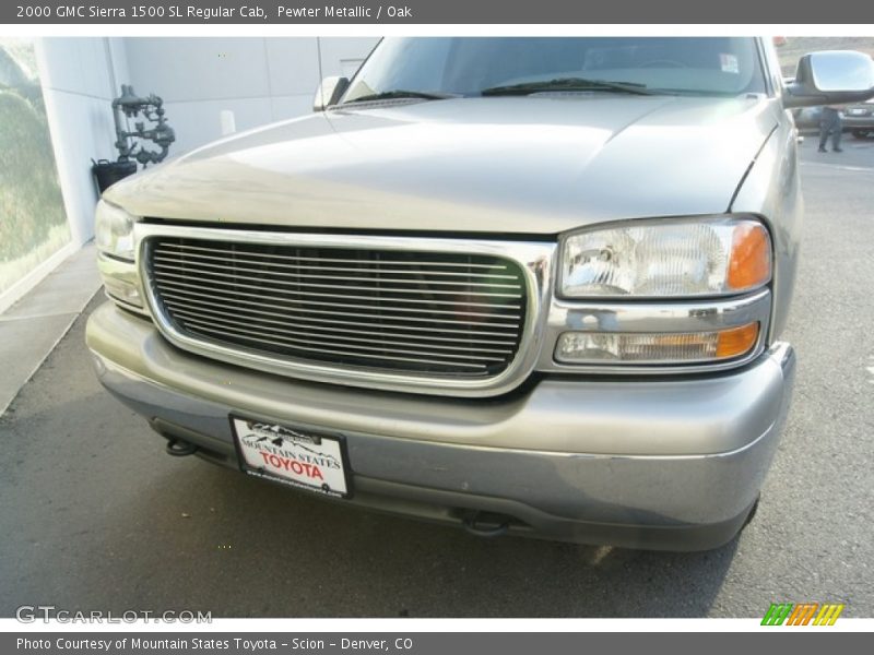 Pewter Metallic / Oak 2000 GMC Sierra 1500 SL Regular Cab