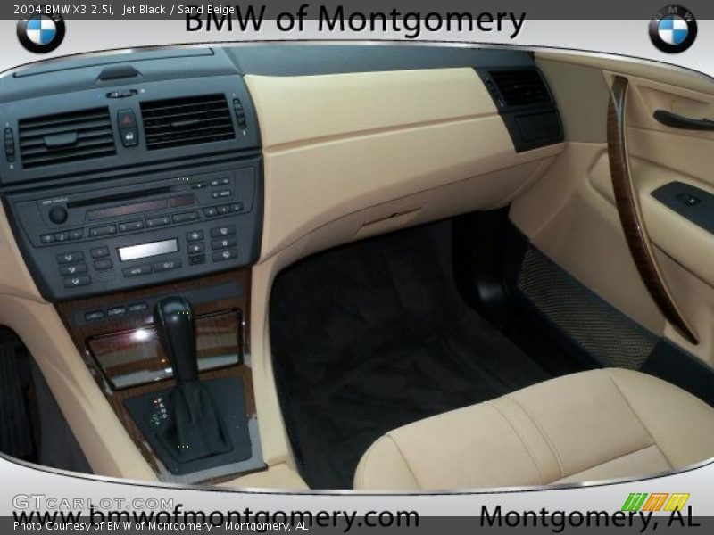 Jet Black / Sand Beige 2004 BMW X3 2.5i