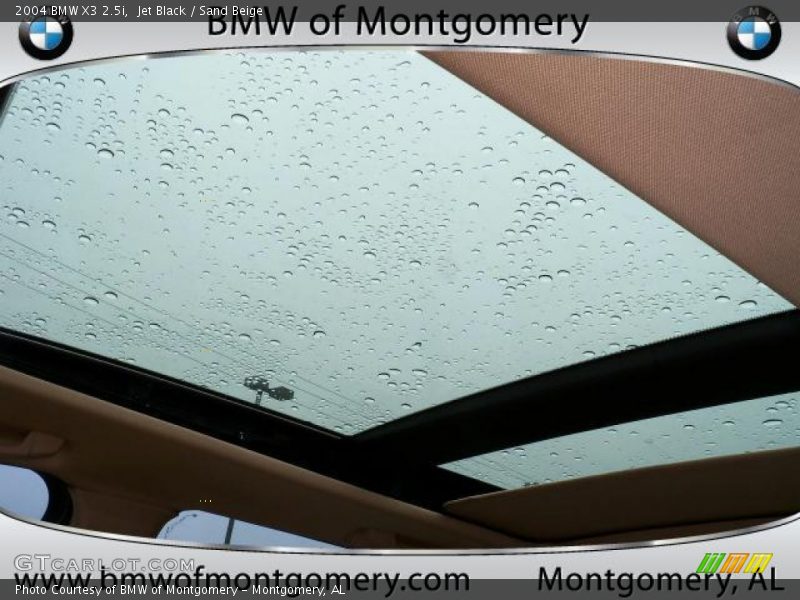 Jet Black / Sand Beige 2004 BMW X3 2.5i