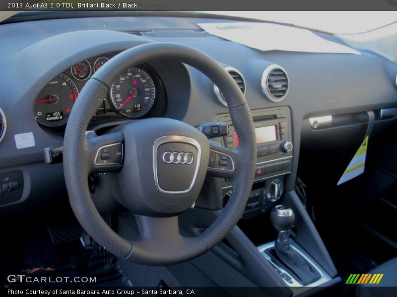 Brilliant Black / Black 2013 Audi A3 2.0 TDI