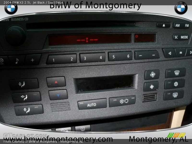 Jet Black / Sand Beige 2004 BMW X3 2.5i