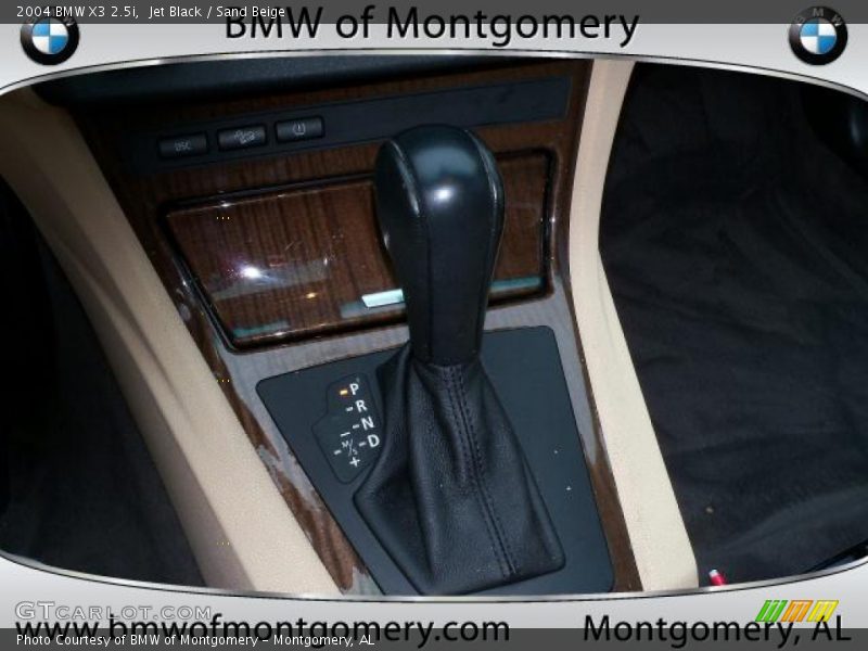 Jet Black / Sand Beige 2004 BMW X3 2.5i