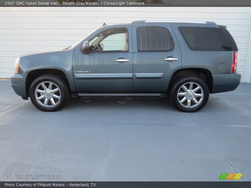 Stealth Gray Metallic / Cocoa/Light Cashmere 2007 GMC Yukon Denali AWD