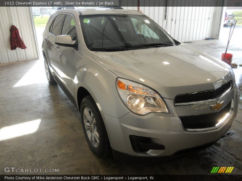 Silver Ice Metallic / Jet Black 2013 Chevrolet Equinox LT AWD