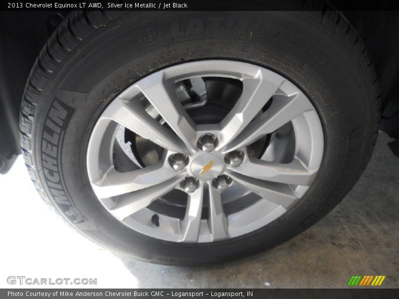 Silver Ice Metallic / Jet Black 2013 Chevrolet Equinox LT AWD