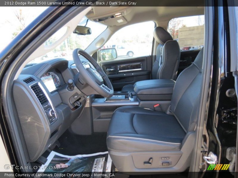 Black / Dark Slate Gray 2012 Dodge Ram 1500 Laramie Limited Crew Cab