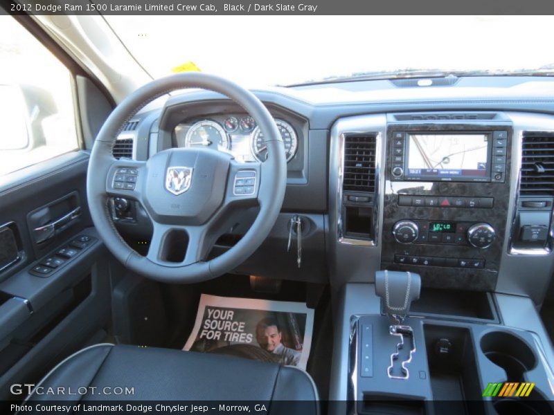 Black / Dark Slate Gray 2012 Dodge Ram 1500 Laramie Limited Crew Cab