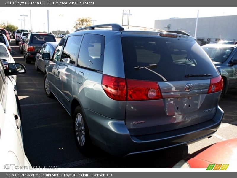Blue Mirage Metallic / Stone 2010 Toyota Sienna LE