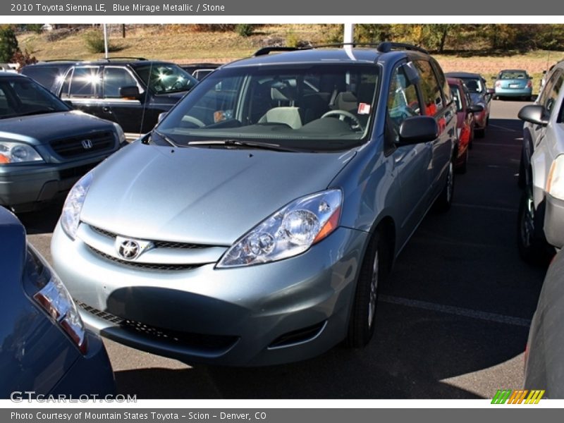 Blue Mirage Metallic / Stone 2010 Toyota Sienna LE